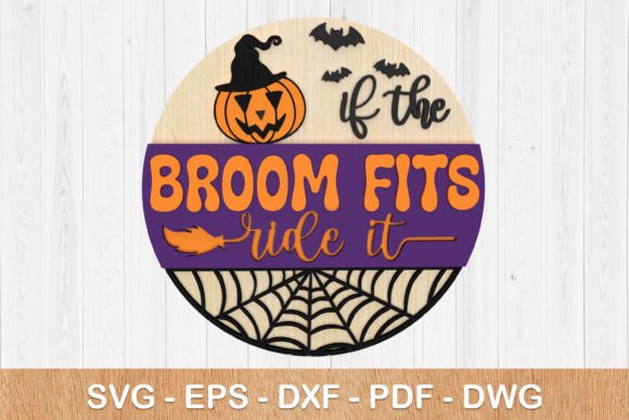 Halloween Witch Welcome Sign 3D SVG for Laser Cutting & Autumn Projects
