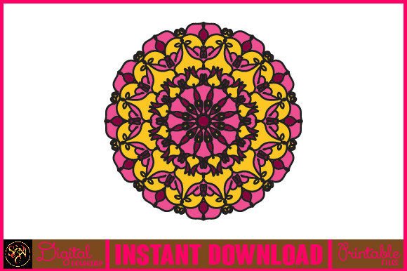 Mandala 3D Layered SVG: Bold Graphics for Crafts