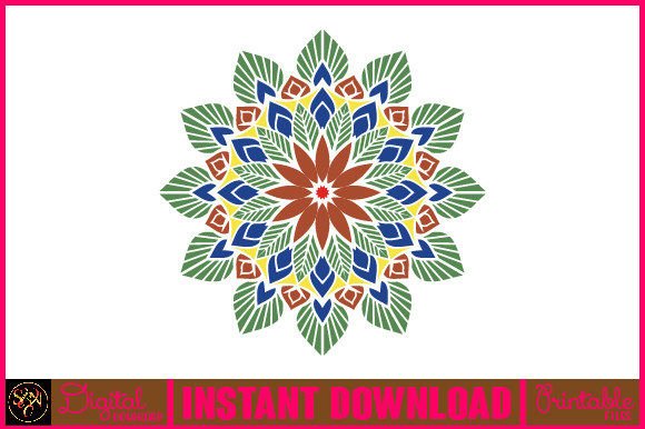 Mandala 3D Layered SVG Cut File-100: Shapes Meets Depth