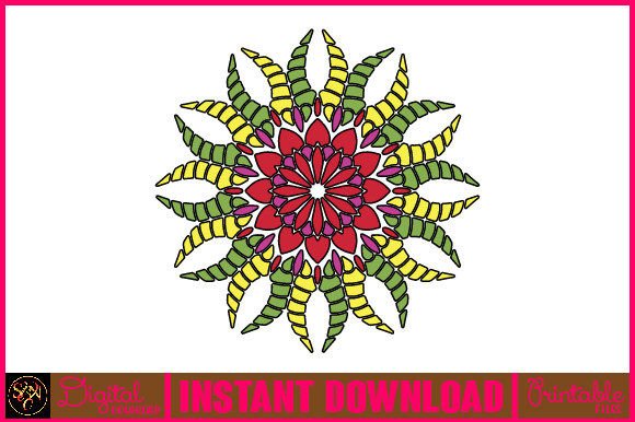 Mandala 3D Layered SVG Cut File-121