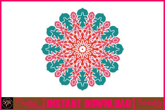 Mandala 3D Layered SVG Cut File-174: Graphics for Crafts