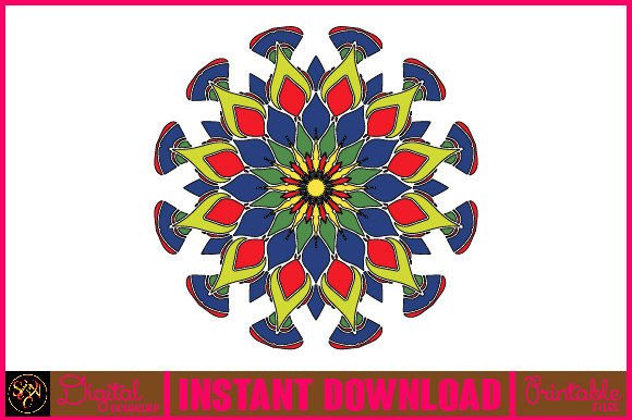 Mandala 3D Layered SVG Cut File-176: Graphics for Crafts & Creative Brands