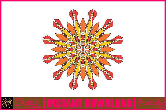 Mandala 3D Layered SVG Cut File-181
