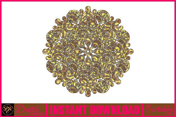 Mandala 3D Layered SVG Cut File-184: Graphics for Crafts