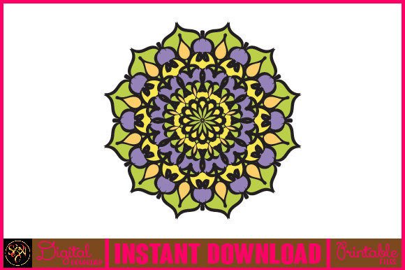 Mandala 3D Layered SVG Cut File-190: Graphics for Crafts & Creative Brands