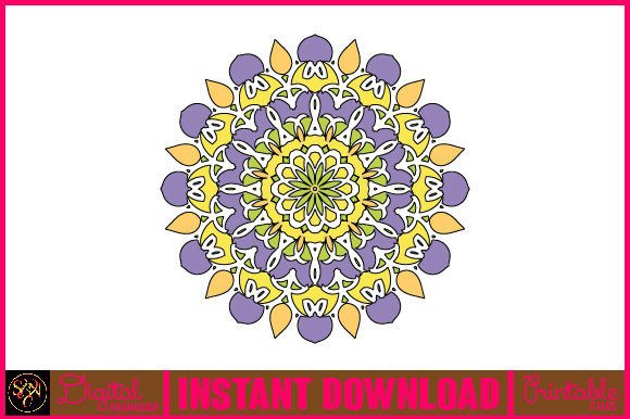 Mandala 3D Layered SVG Cut File-191 for Crafts & Graphics