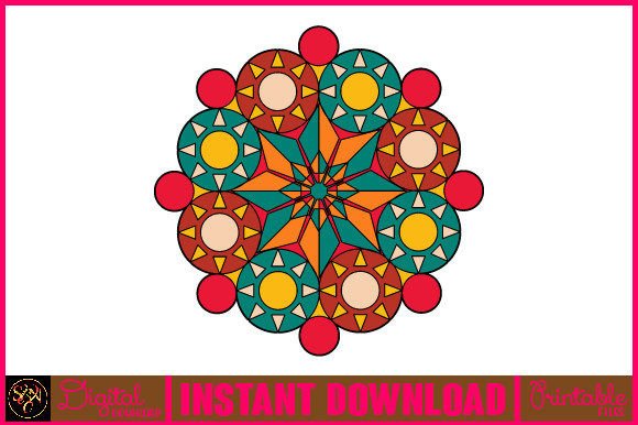 Mandala 3D Layered SVG Cut File 20: Graphics for Crafts & Creative Publishing