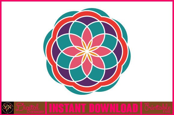 Mandala 3D Layered SVG Cut File-25 for Crafts & Graphics