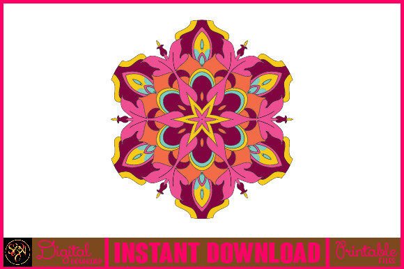 Mandala 3D Layered SVG Cut File-30: Graphics for Crafts-Driven Branding