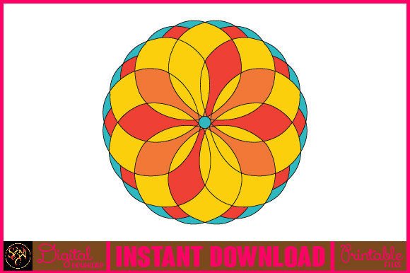 Mandala 3D Layered SVG Cut File-37 for Crafts Graphics
