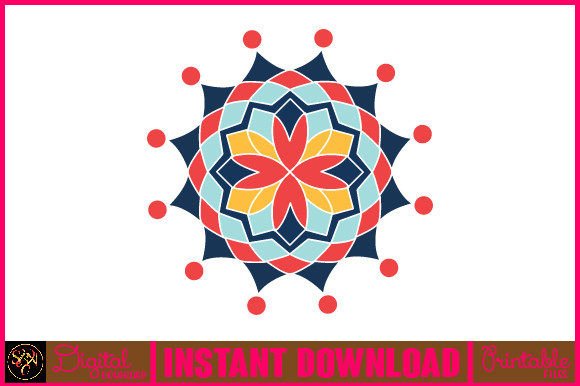 Mandala 3D Layered SVG Cut File-39 for Crafts & Graphics