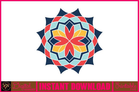Mandala 3D Layered SVG Cut File-46: Graphics for Crafts & Creative Publishing
