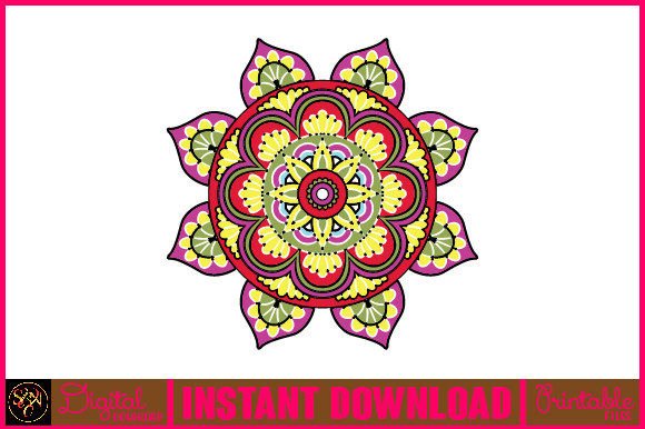 Mandala 3D Layered SVG Cut File-48: Graphics for Crafts & Creative Brands