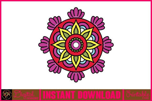Mandala 3D Layered SVG Cut File-58: Graphics for Crafts & Creative Brands