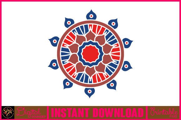 Mandala 3D Layered SVG Cut File-59: Graphics for Crafts & Creative Brands