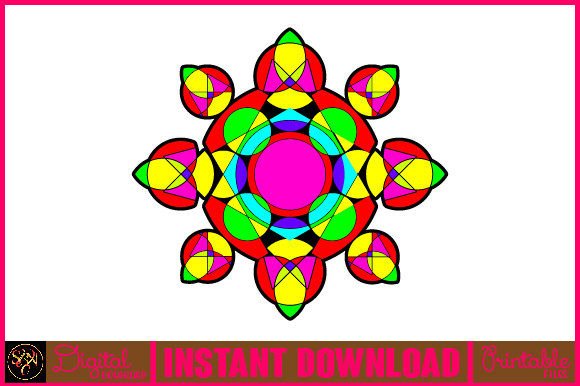 Mandala 3D Layered SVG Cut File-6: Graphics for Crafts Brands