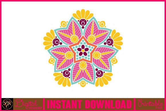 Mandala 3D Layered SVG Cut File-72: Graphics for Crafts & Creative Brands