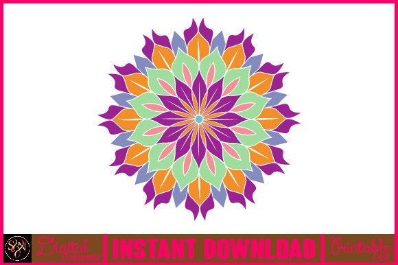 Mandala 3D Layered SVG Cut File-84