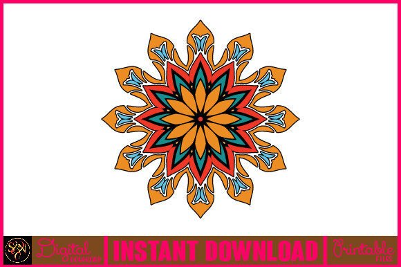 Mandala 3D Layered SVG Cut File-99: Graphics for Crafts & Creative Brands