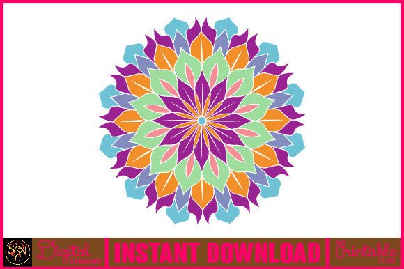 Mandala 3D Layered SVG for Crafts and Branding Graphics