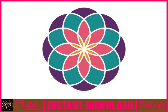 Mandala 3D Layered SVG for Crafts & Brand Graphics