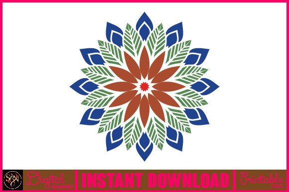 Mandala 3D Layered SVG for Graphics & Crafts