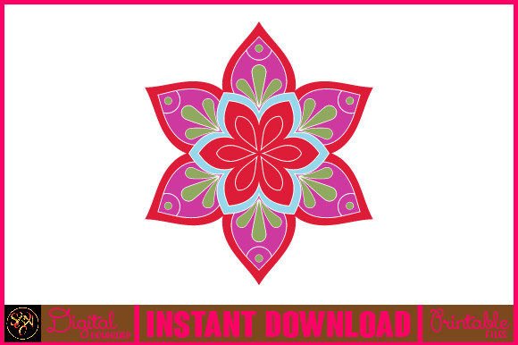 Mandala 3D Layered SVG: Graphics for Real Crafts