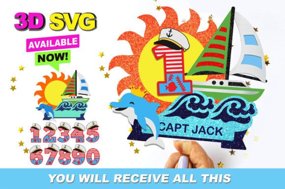 Nautical Cake Topper 3D SVG for Birthdays: A Crafter’s Review